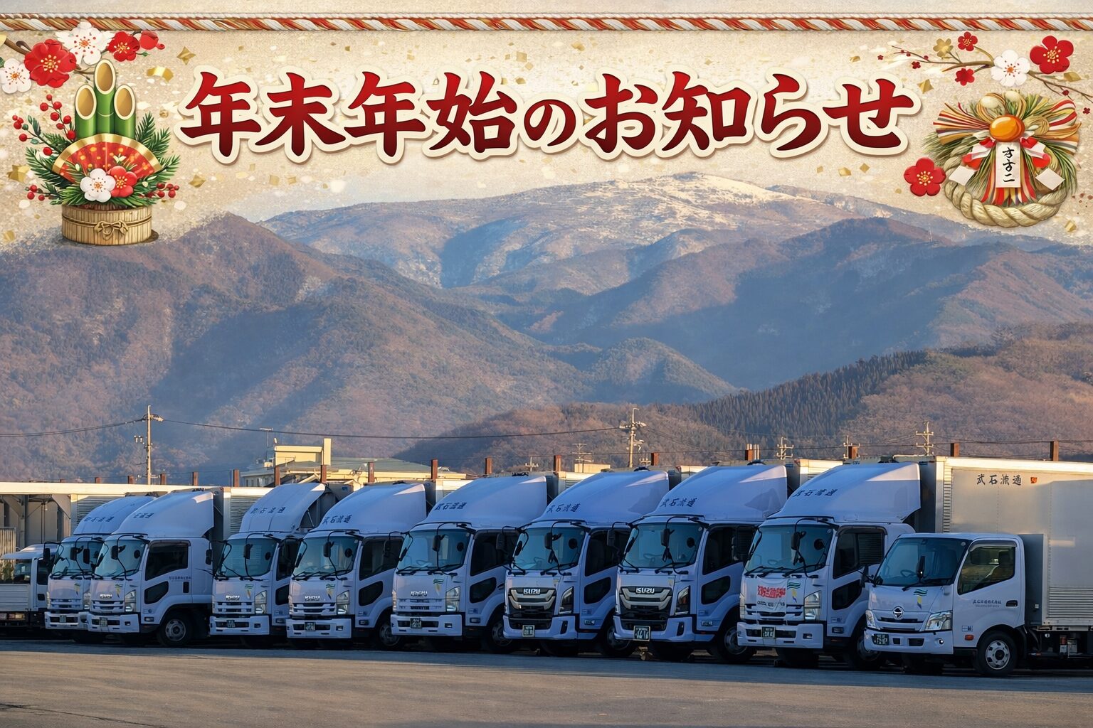 年末年始のお知らせ